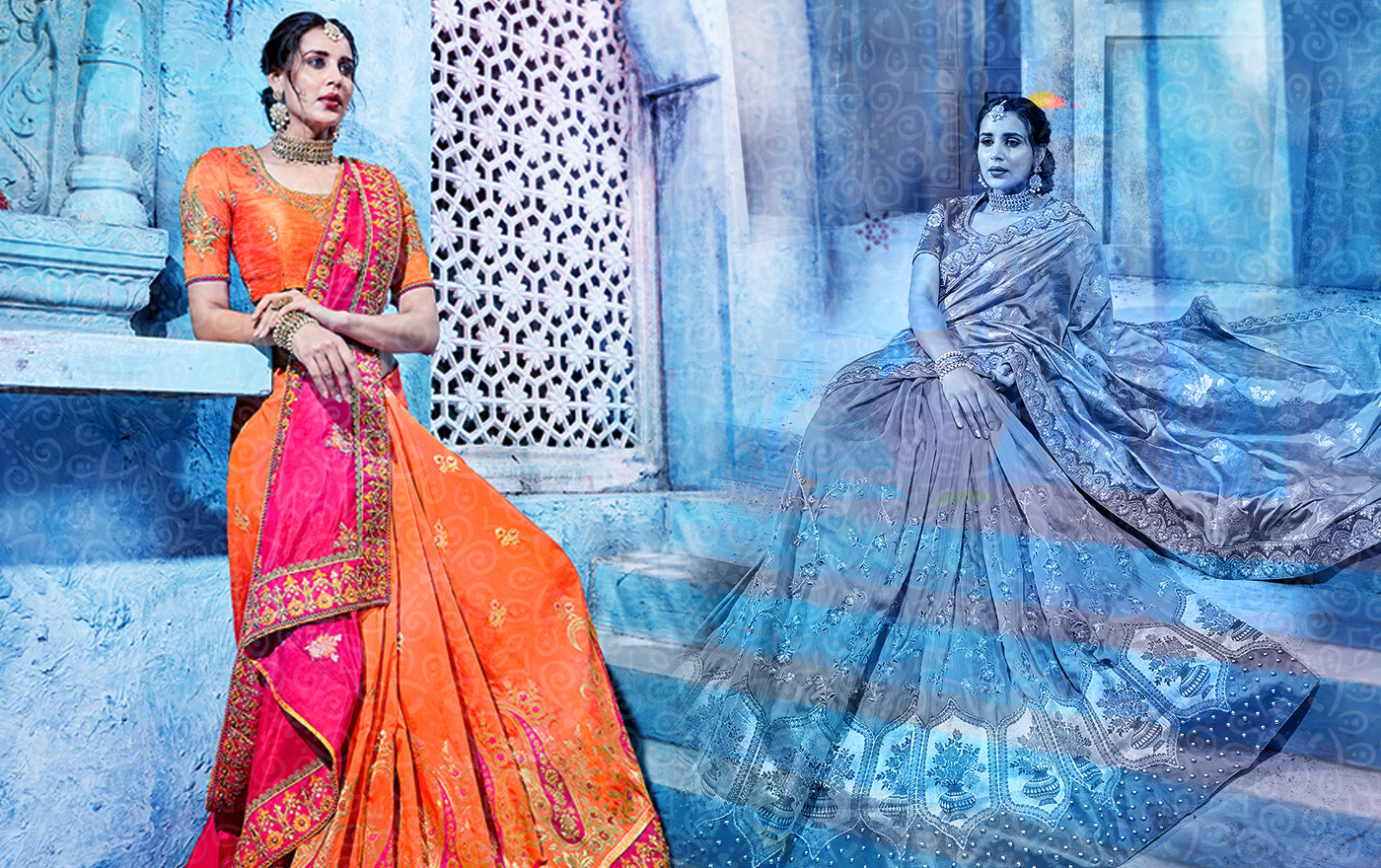 Silk Indian Persian Work Pink Fancy Designer Saree Bollywood Wedding Party Sari