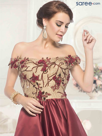 beige-and-brown-satin-gown-with-cutdana-work