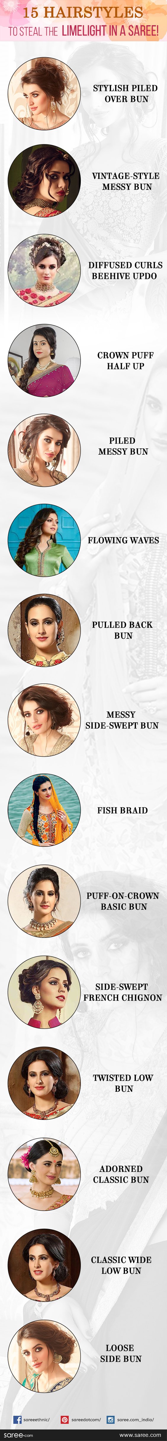 Updos, Buns and More – Easy Hairstyles to Go With Your Sarees