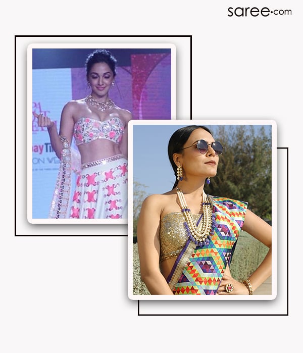 Kiara Advani in Tube bustier blouse Design