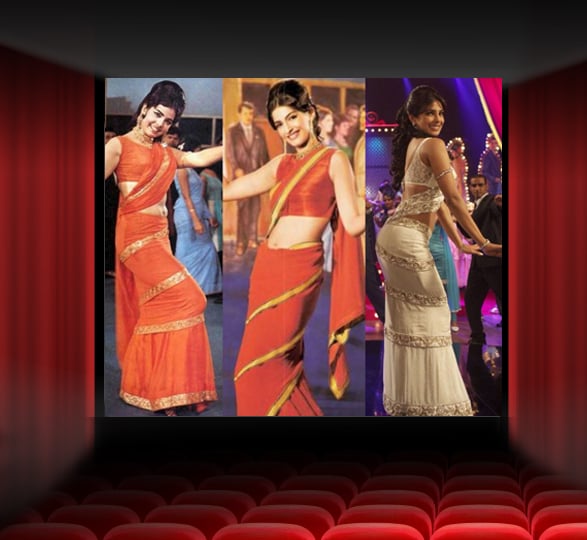 Sonam Kapoor and Priyanka Chopra in Saree like Madhubala