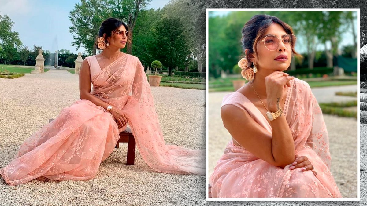 Priyanka Chopra’s Pink Net Saree Is The Prettiest Bridesmaid Outfit This Season