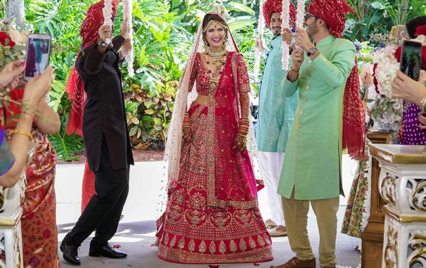 Indian Bride Buys Her Bridal Lehenga through Video Shopping