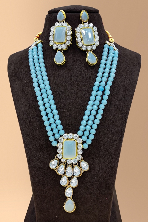 Alloy Pearl Necklace Set