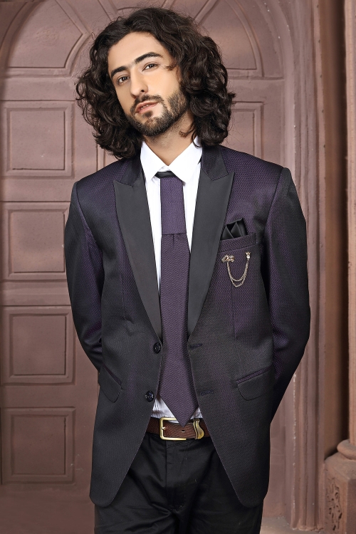 Purple Rayon Suit