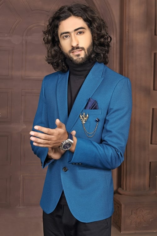 Rama Blue Rayon Suit