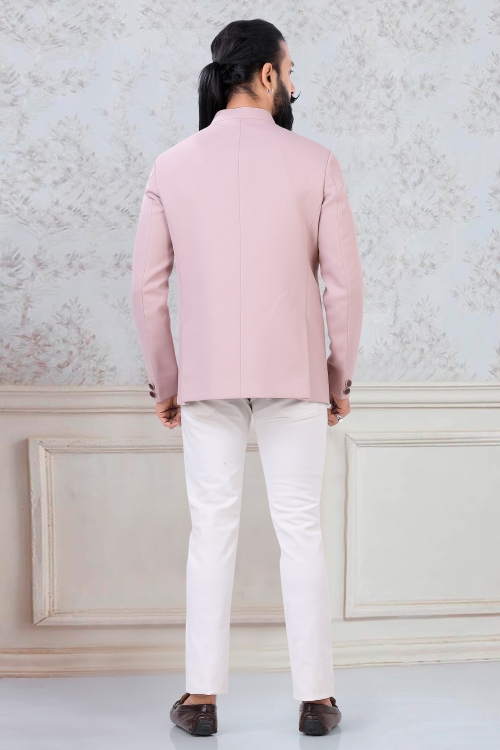 Light Pink Imported Jodhpuri Suit