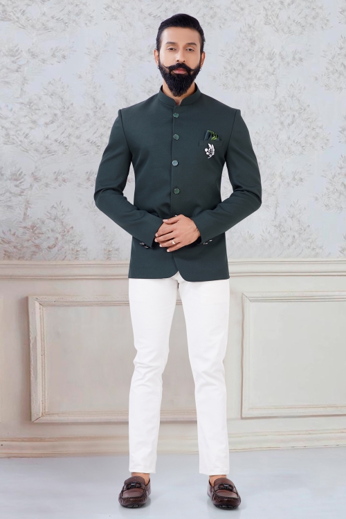 Sage Green Imported Jodhpuri Suit
