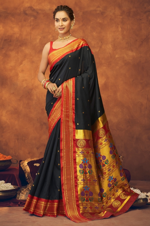 Art Silk Saree with Embroidery