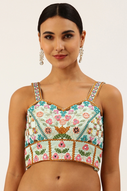 Art Silk Embroidered Blouse