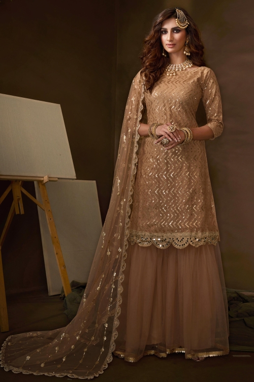 Gorgeous Readymade Net Black Red Sharara Suit Wedding Dresses Salwar Kameez New 