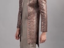 Beige Silk Jacket Style Indo Western - mndk2553