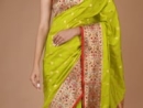 Parrot Green Traditional Woven Saree in Silk with Paithani Border and Pallu - psaeh3100