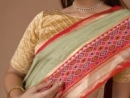 Pistachio Traditional Saree in Silk with Contrast Woven Border and Pallu - psaeh3104