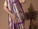 Violet Purple Traditional Woven Saree in Silk with Paisley and Human Inspired Motifs Pallu - psaeh3099