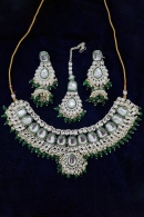 Alloy Kundan Studded Necklace Set