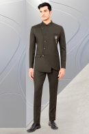 Black Rayon Jodhpuri Suit