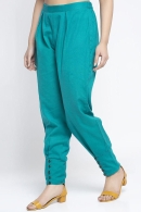 Turquoise Blue Rayon Pant