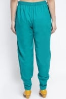 Turquoise Blue Rayon Pant