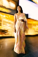 Pink and Multi Colored Silk Traditional Saree