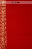 Red Georgette Traditional Bandhej Woven Saree