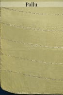 Yellow Mirror and Cutdana Work Saree in Organza Tissue