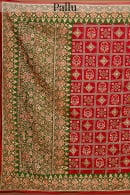Maroon Traditional Gharchola Saree in Silk with All Over Embroidery