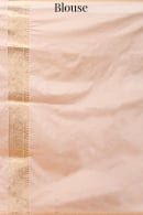 Peach Woven Moroccan Jaal Traditional Saree in Silk